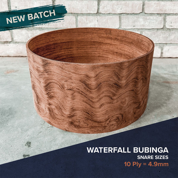 DIY Snare Kit Series [Waterfall Bubinga | 10-Ply]